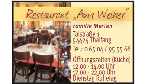 Logo Restaurant 'Am Weiher'